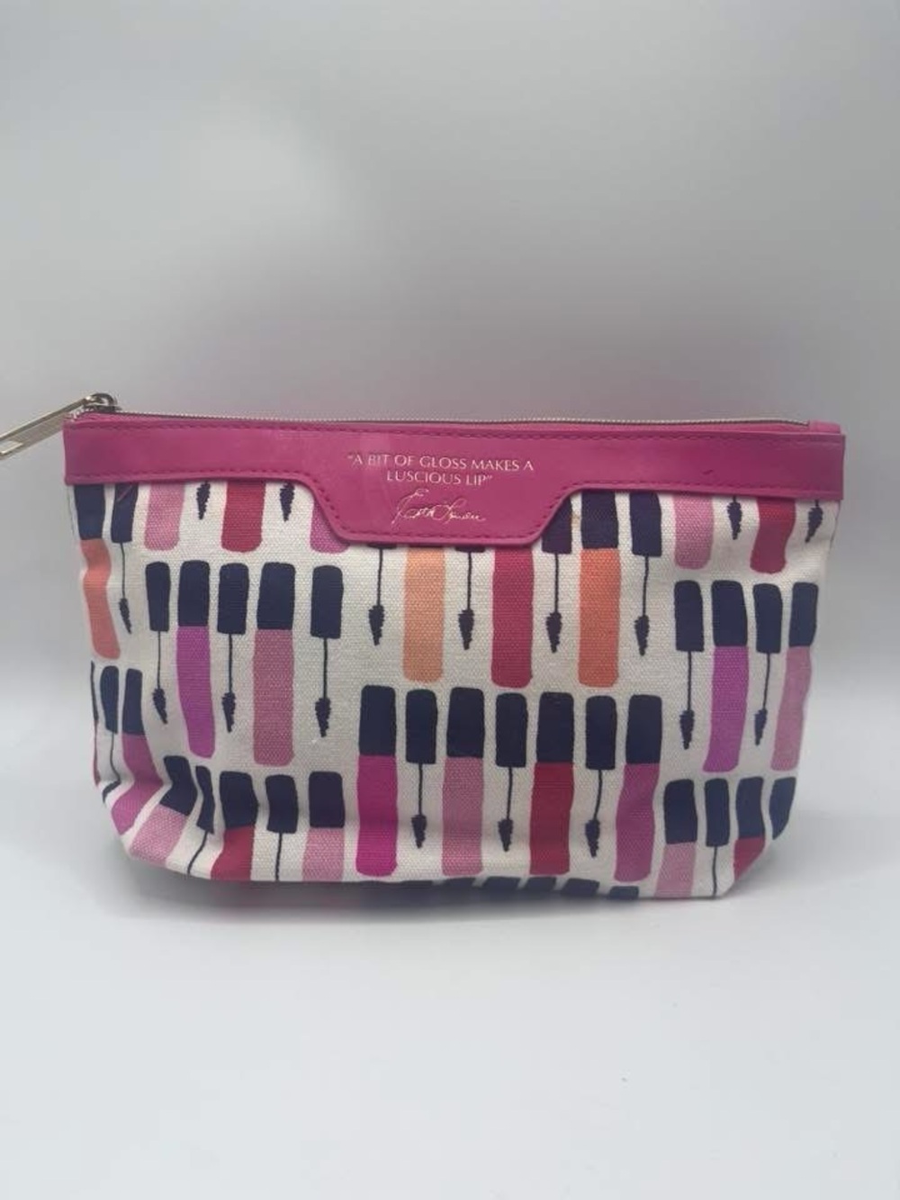 Estée Lauder "A Bit of Gloss Makes a Luscious Lip" cosmetic bag